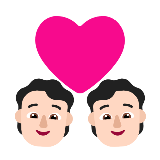 Закохана пара: дуже світлий тон шкіри для Microsoft Windows 11 23H2 June 2024 Update