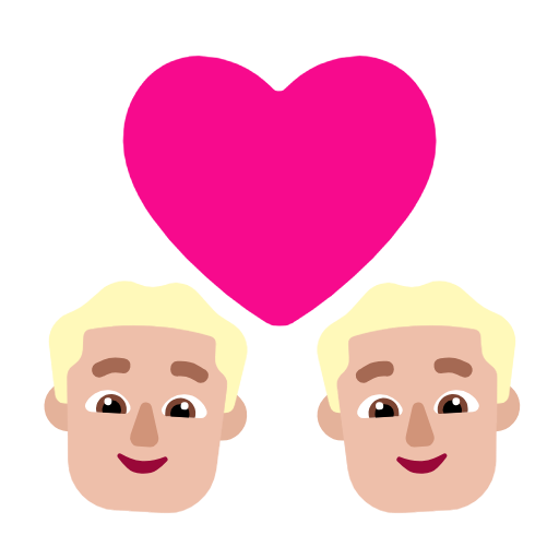 Закохана пара: чоловік чоловік світлий тон шкіри для Microsoft Windows 11 23H2 June 2024 Update