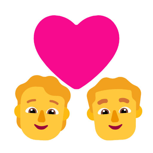 Пара з серцем: людина, чоловік для Microsoft Windows 11 23H2 June 2024 Update