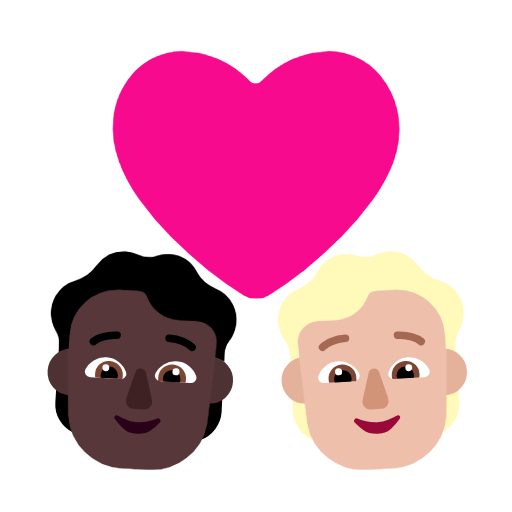 Закохана пара: дорослий дорослий дуже темний тон шкіри світлий тон шкіри для Microsoft Windows 11 23H2 June 2024 Update