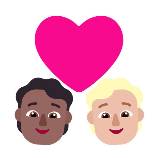 Закохана пара: дорослий дорослий темний тон шкіри світлий тон шкіри для Microsoft Windows 11 23H2 June 2024 Update