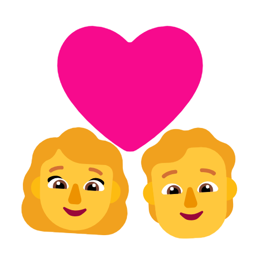 Пара з серцем: жінка, людина для Microsoft Windows 11 23H2 June 2024 Update