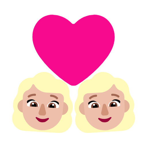 Закохана пара: жінка жінка світлий тон шкіри для Microsoft Windows 11 23H2 June 2024 Update