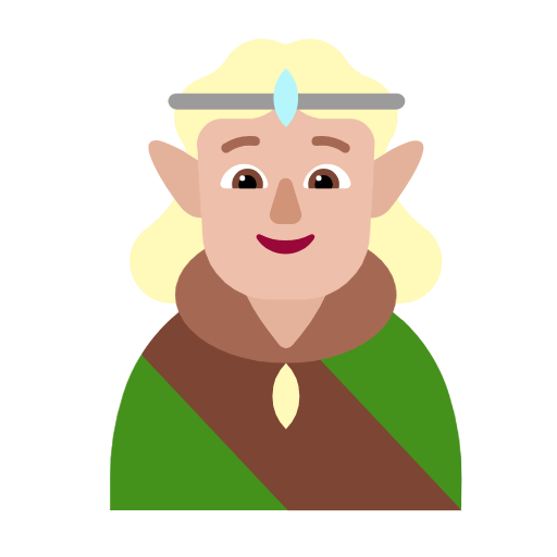 Ельф: світлий тон шкіри для Microsoft Windows 11 23H2 June 2024 Update