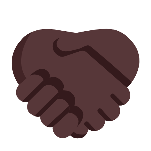 Рукостискання: дуже темний тон шкіри для Microsoft Windows 11 23H2 June 2024 Update