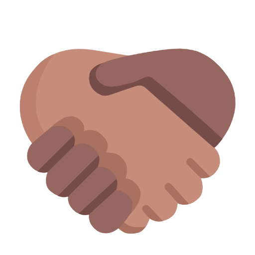 Рукостискання: середній тон шкіри темний тон шкіри для Microsoft Windows 11 23H2 June 2024 Update