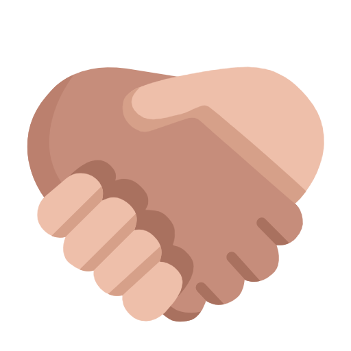 Рукопожатие: средний тон кожи светлый тон кожи для Microsoft Windows 11 23H2 June 2024 Update