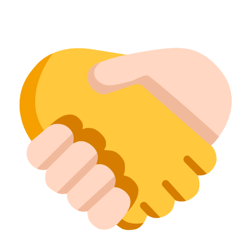 Рукостискання: без тону шкіри, світлий тон шкіри для Microsoft Windows 11 23H2 June 2024 Update