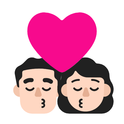 Поцілунок-чоловік: світлий тон шкіри, жінка: світлий тон шкіри для Microsoft Windows 11 23H2 June 2024 Update