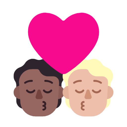 Поцілунок: дорослий дорослий темний тон шкіри світлий тон шкіри для Microsoft Windows 11 23H2 June 2024 Update