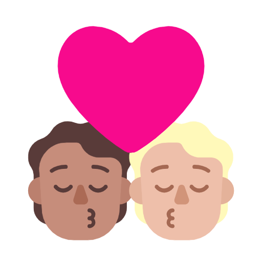 Поцілунок: дорослий дорослий середній тон шкіри світлий тон шкіри для Microsoft Windows 11 23H2 June 2024 Update