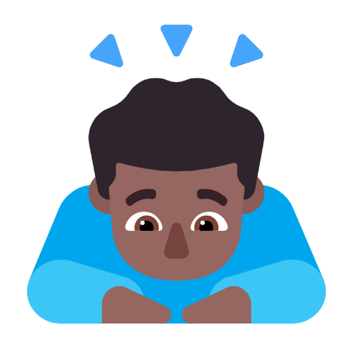 Чоловік кланяється: темний тон шкіри для Microsoft Windows 11 23H2 June 2024 Update