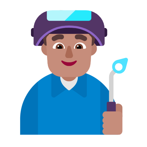 Чоловік-робітник: середній тон шкіри для Microsoft Windows 11 23H2 June 2024 Update