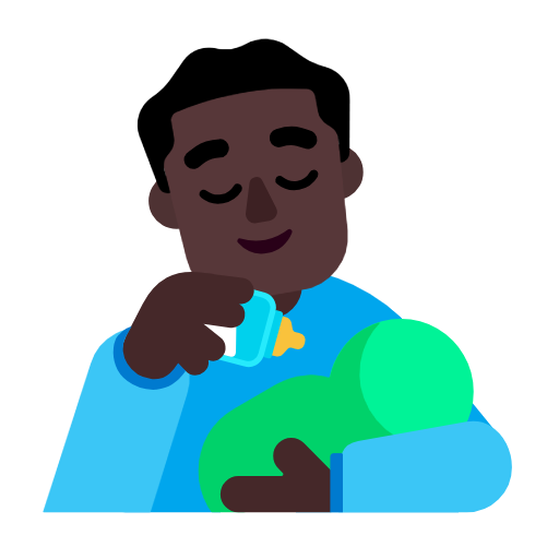 Годуючий чоловік: дуже темний тон шкіри для Microsoft Windows 11 23H2 June 2024 Update