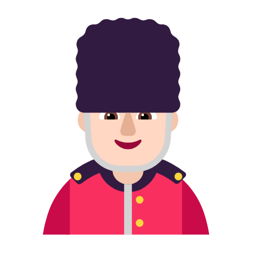 Мужчина-гвардеец: очень светлый тон кожи для Microsoft Windows 11 23H2 June 2024 Update