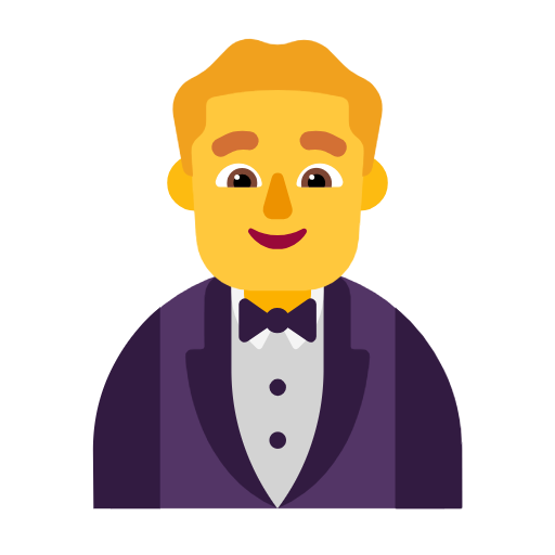 Мужчина в смокинге для Microsoft Windows 11 23H2 June 2024 Update