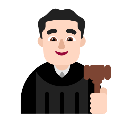 Мужчина-судья: очень светлый тон кожи для Microsoft Windows 11 23H2 June 2024 Update