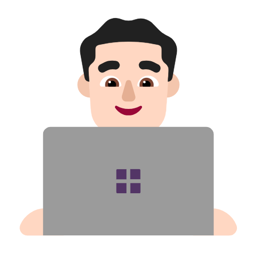 Чоловік-інженер: дуже світлий тон шкіри для Microsoft Windows 11 23H2 June 2024 Update