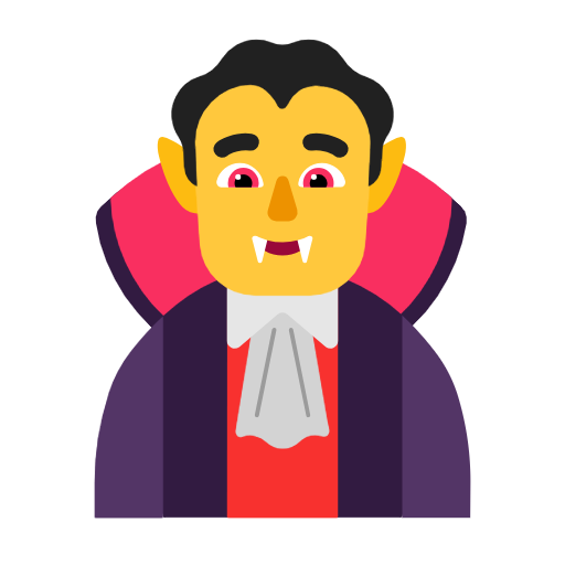 Мужчина-вампир для Microsoft Windows 11 23H2 June 2024 Update