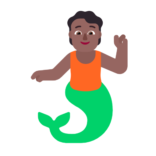 Merperson: Medium-Dark Skin Tone для Microsoft Windows 11 23H2 June 2024 Update