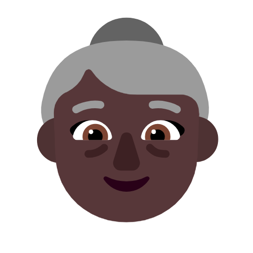 Літня жінка: дуже темний тон шкіри для Microsoft Windows 11 23H2 June 2024 Update