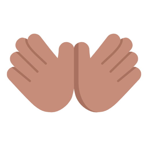 Долоні в сторони: середній тон шкіри для Microsoft Windows 11 23H2 June 2024 Update