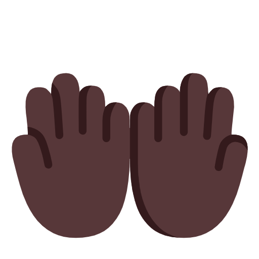 Ладони лодочкой: очень темный тон кожи для Microsoft Windows 11 23H2 June 2024 Update