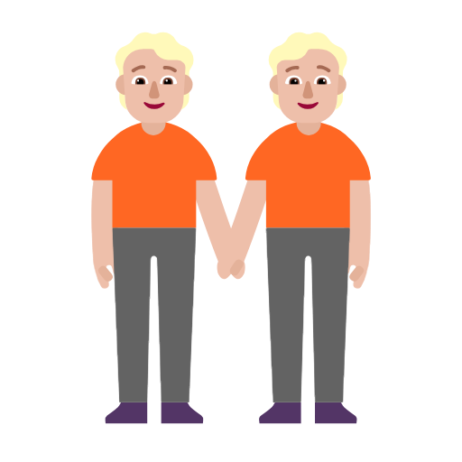 Люди, що тримаються за руки: світлий тон шкіри для Microsoft Windows 11 23H2 June 2024 Update