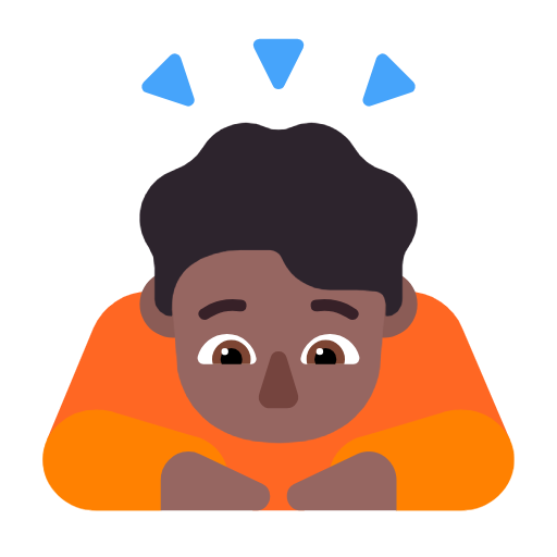 Человек кланяется: темный тон кожи для Microsoft Windows 11 23H2 June 2024 Update