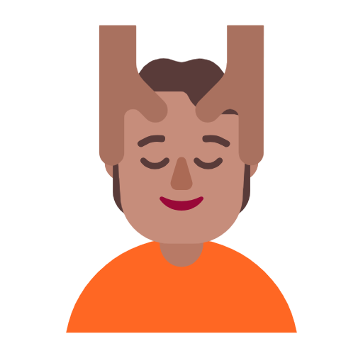 Людині масажують обличчя: середній тон шкіри для Microsoft Windows 11 23H2 June 2024 Update