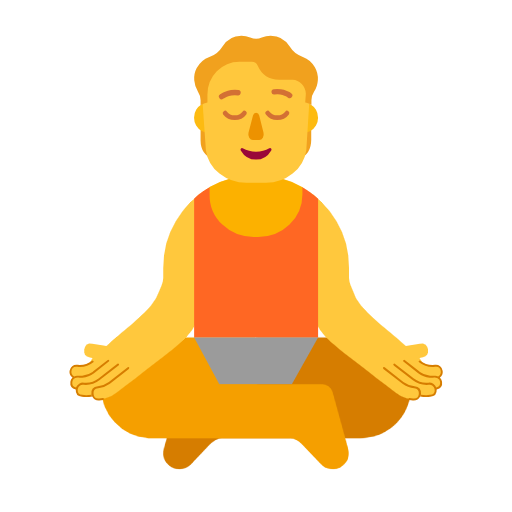 Людина в позі лотоса для Microsoft Windows 11 23H2 June 2024 Update