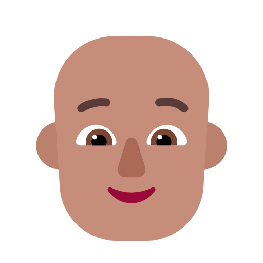 Дорослий: середній тон шкіри без волосся для Microsoft Windows 11 23H2 June 2024 Update