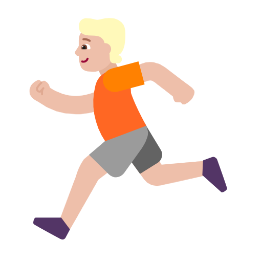 Людина біжить: світлий тон шкіри для Microsoft Windows 11 23H2 June 2024 Update