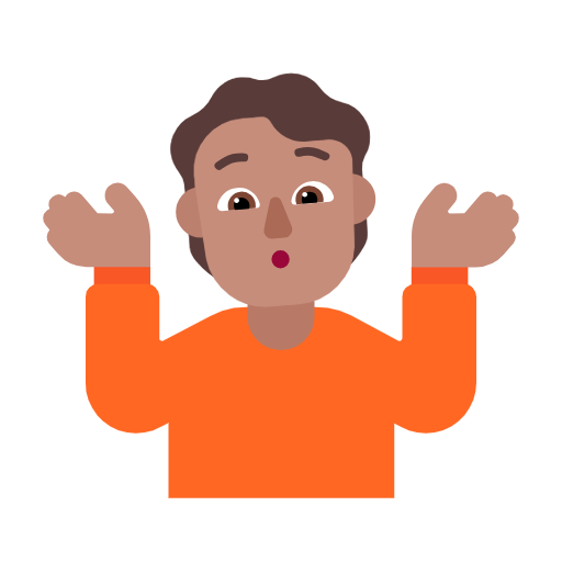 Людина знизує плечима: середній тон шкіри для Microsoft Windows 11 23H2 June 2024 Update