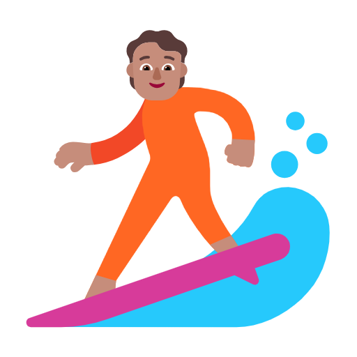 Серфінг: середній тон шкіри для Microsoft Windows 11 23H2 June 2024 Update