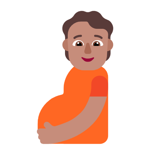 Вагітна людина: середній тон шкіри для Microsoft Windows 11 23H2 June 2024 Update