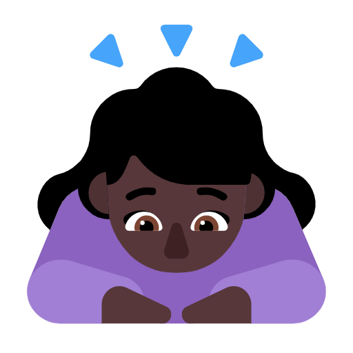 Женщина кланяется: очень темный тон кожи для Microsoft Windows 11 23H2 June 2024 Update