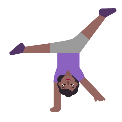 Жінка-акробат: темний тон шкіри для Microsoft Windows 11 23H2 June 2024 Update