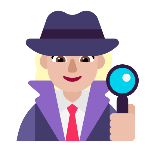 Жінка-детектив: світлий тон шкіри для Microsoft Windows 11 23H2 June 2024 Update