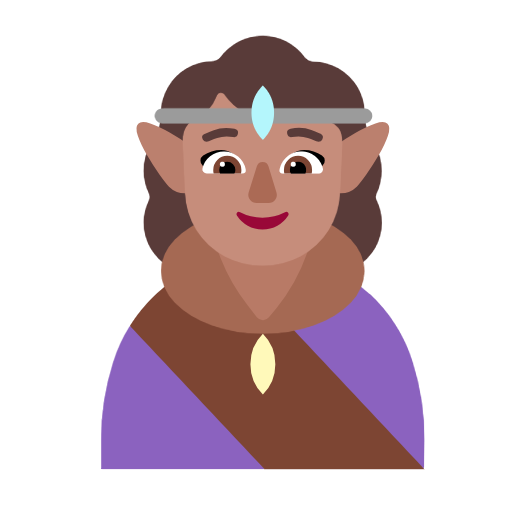 Жінка-ельф: середній тон шкіри для Microsoft Windows 11 23H2 June 2024 Update