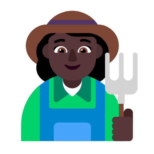 Woman Farmer: Dark Skin Tone для Microsoft Windows 11 23H2 June 2024 Update