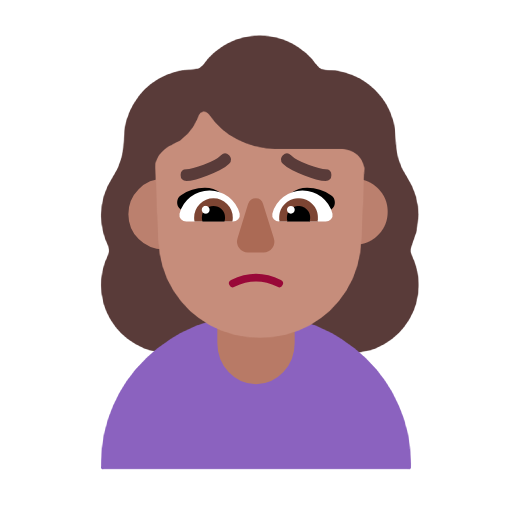 Нахмурившаяся женщина: средний тон кожи для Microsoft Windows 11 23H2 June 2024 Update