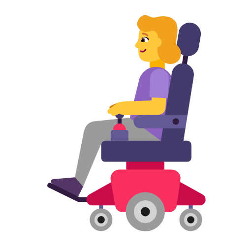 Жінка в електричному кріслі-візку для Microsoft Windows 11 23H2 June 2024 Update