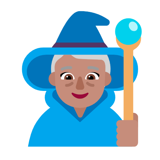 Жінка-маг: середній тон шкіри для Microsoft Windows 11 23H2 June 2024 Update