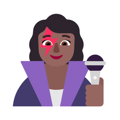 Співачка: темний тон шкіри для Microsoft Windows 11 23H2 June 2024 Update