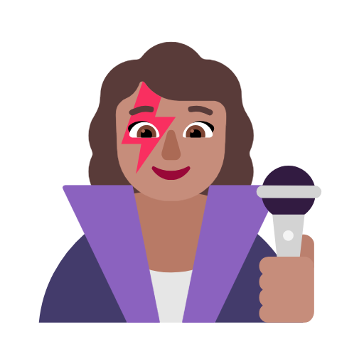 Певица: средний тон кожи для Microsoft Windows 11 23H2 June 2024 Update