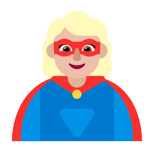 Жінка-супергерой: світлий тон шкіри для Microsoft Windows 11 23H2 June 2024 Update