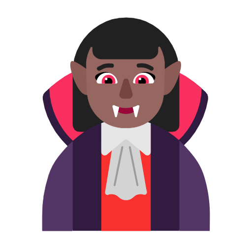 Жінка-вампір: темний тон шкіри для Microsoft Windows 11 23H2 June 2024 Update