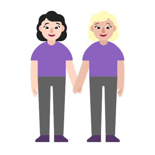 Две женщины: очень светлый тон кожи светлый тон кожи для Microsoft Windows 11 23H2 June 2024 Update