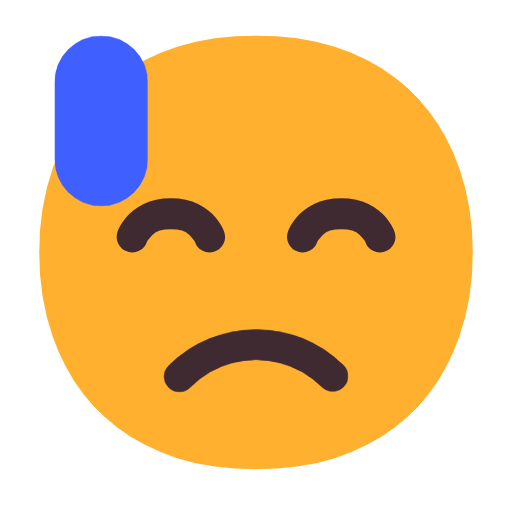 وجه بعرق بارد